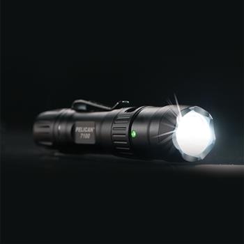 Pelican™ 7100 Tactical Flashlight provides nearly 700 lumens of light output