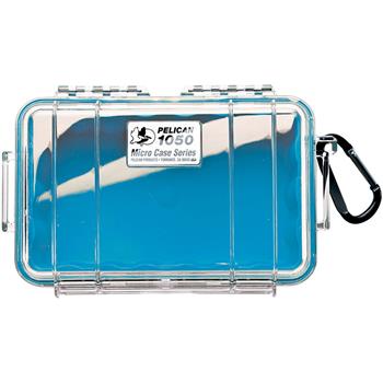 Clear Pelican 1050 Micro Case with Blue Liner
