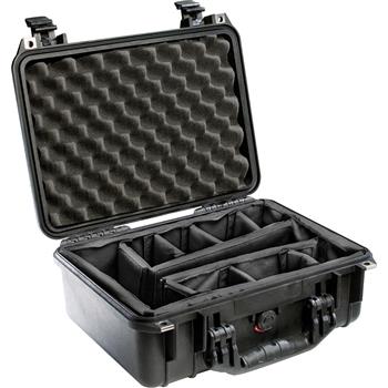 Black Pelican 1450 Case with Padded Dividers