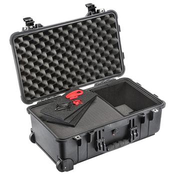 Black Pelican™ 1510 Air Case with Foam and TrekPak Divider System