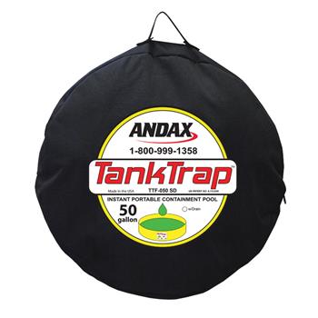 Andax 50 Gallon Super Duty Tank Trap™  includes the carrying case