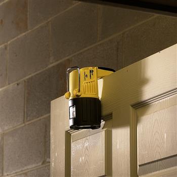 Streamlight Dualie Waypoint Spotlight conveniently hangs over doors