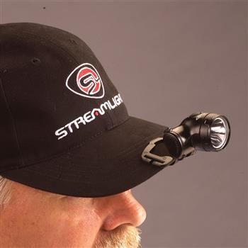 Streamlight Enduro LED Headlamp securely clips to the visor of your hat