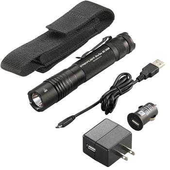 Streamlight ProTac HL® USB Rechargeable LED Flashlight with AC/DC adapters and USB cord