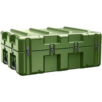 Olive Drab Pelican AL3424-0805 Single Lid Case with Foam and Casters