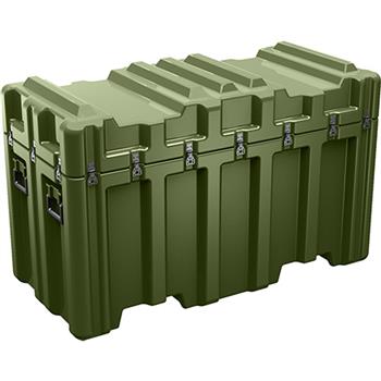 Olive Drab Pelican AL5424-2306 Single Lid Case with Foam and Casters 