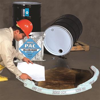 Andax Oil & Oil-Based Pac ideal for emergency spills