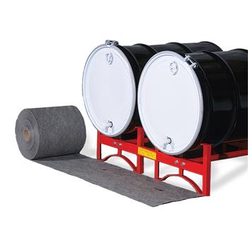 Place your Universal Absorbent Rolls under barrels
