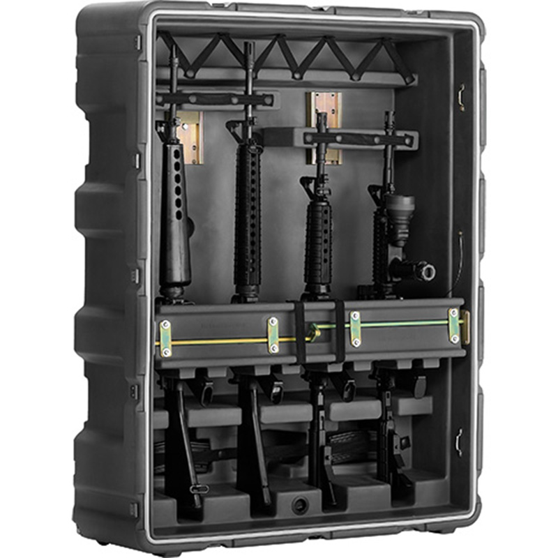 Pelican Custom Case for 4 ea M4s or M16s - Black | FREE SHIPPING