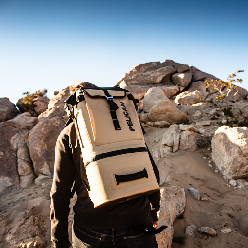 Pelican Backpack Cooler - Tan | LOWEST PRICES