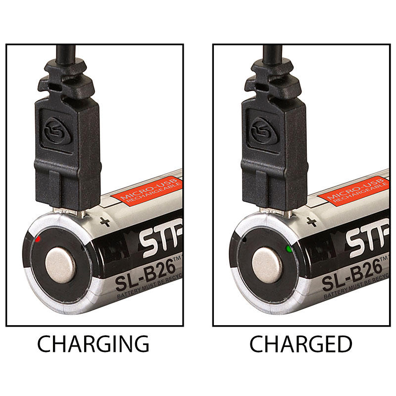 Streamlight 18650 (SL-B26) Battery Charging Kit: 120V AC, 2  Batteries