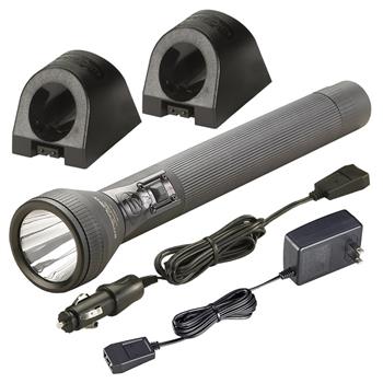 Black Streamlight SL-20LP NIMH Rechargeable LED Flashlight with 120V AC and 12V DC Charger
