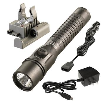 Streamlight Strion DS Rechargeable LED Flashlight with AC/DC charge cords and PiggyBack base